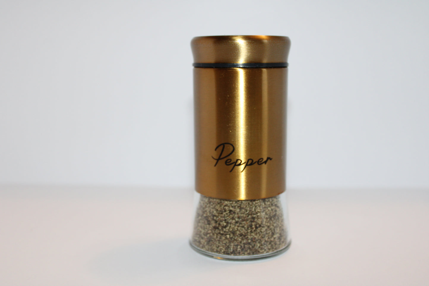 Salt and Pepper Set Gold Elegant Shakers 2Pc