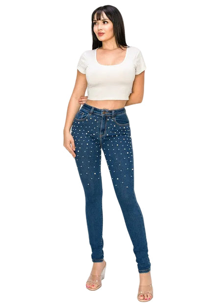 Pearl Skinny Jean High Stretch High Rise