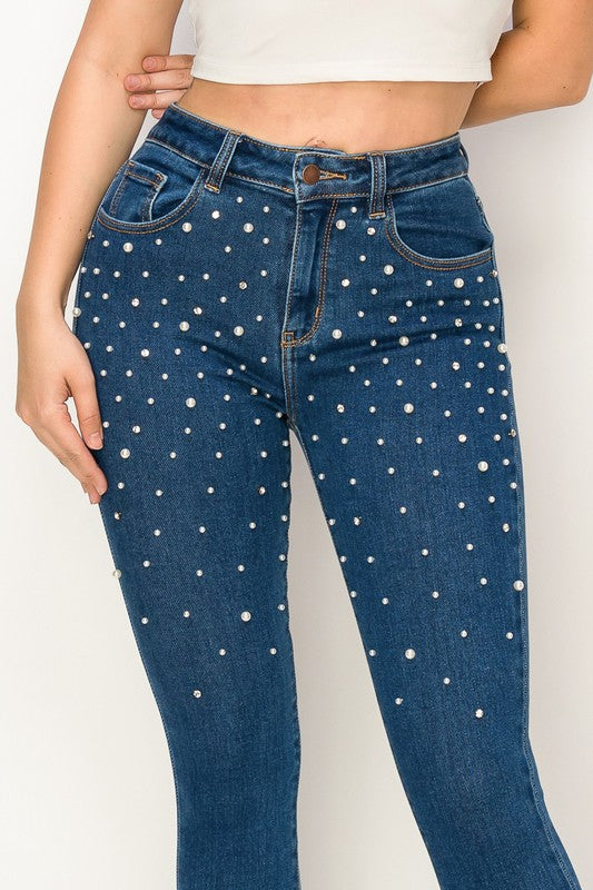 Pearl Skinny Jean High Stretch High Rise