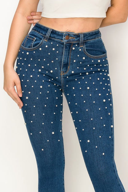 Pearl Skinny Jean High Stretch High Rise