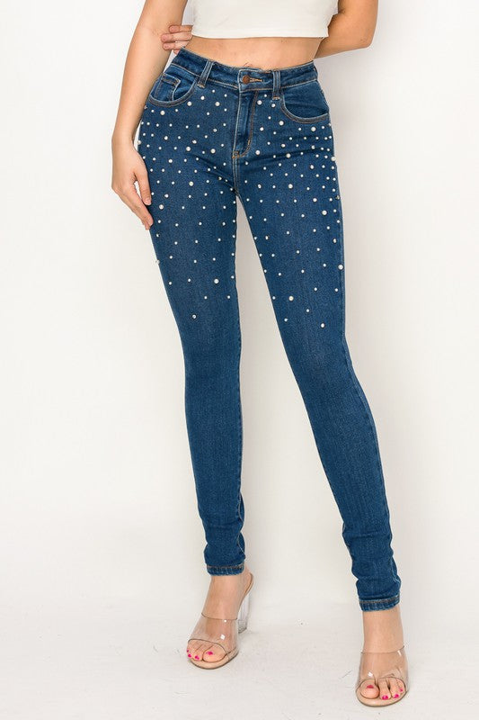 Pearl Skinny Jean High Stretch High Rise