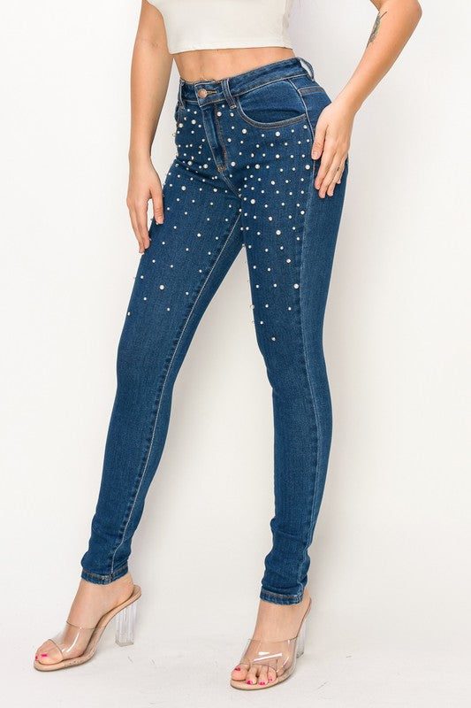 Pearl Skinny Jean High Stretch High Rise
