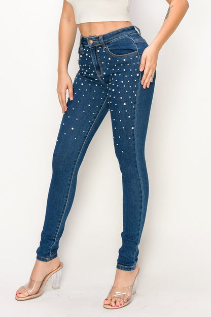 Pearl Skinny Jean High Stretch High Rise