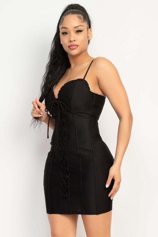 Black Mini Dress Linen