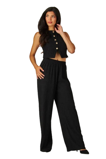 Vest Top And Pants Set 2pc High Stretch