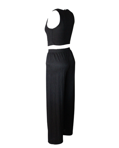 Vest Top And Pants Set 2pc High Stretch