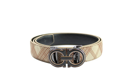 Men's Belt Black Leather No Holes Adjustable Ratchet