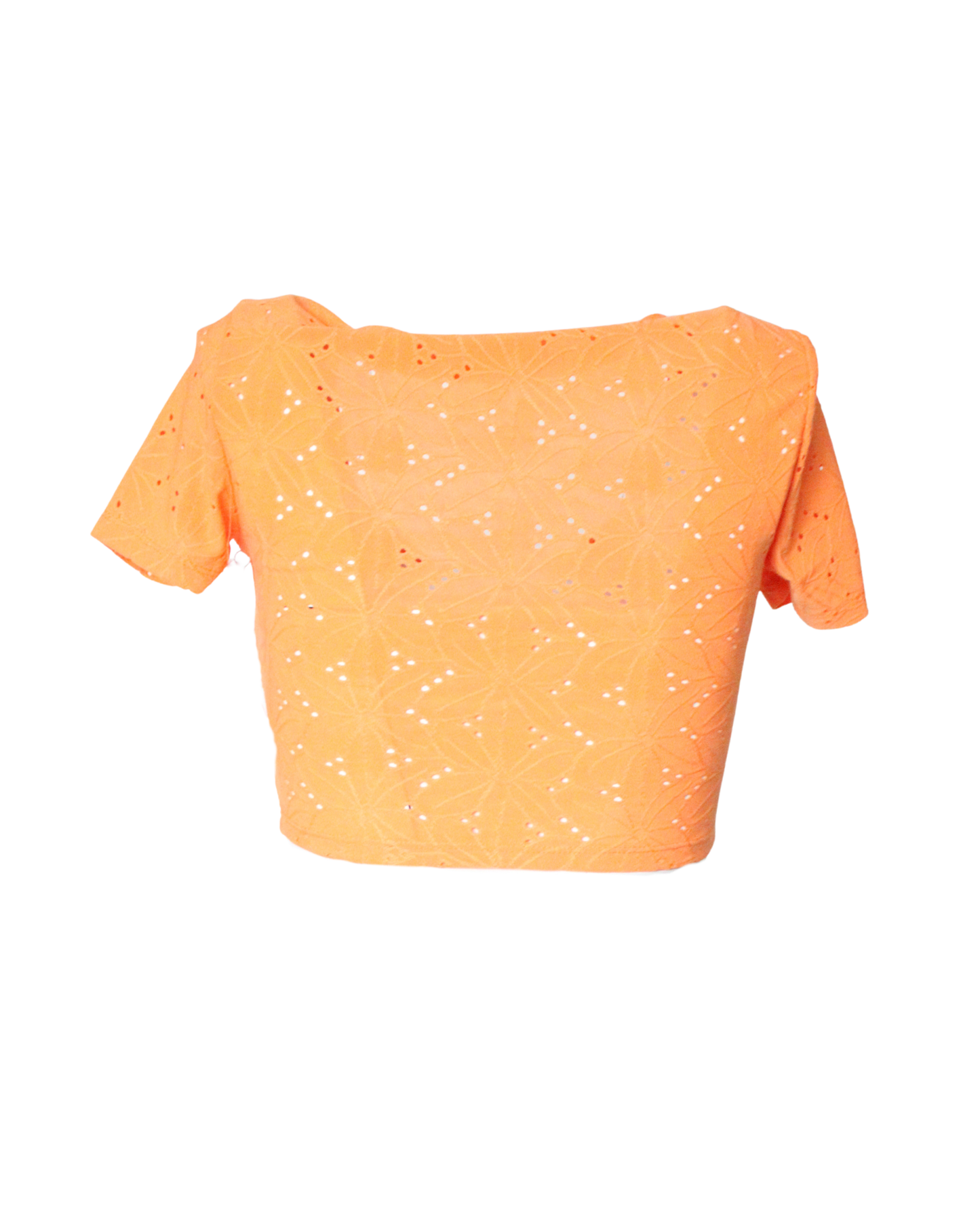 Crop Top Orange Front Tie