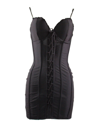 Black Mini Dress Linen