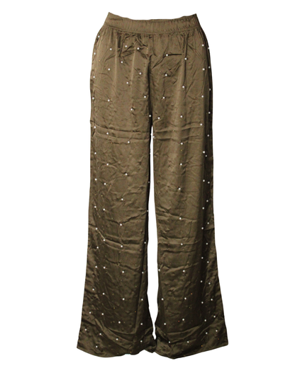 Pearl Olive Pants High Stretch Lightweight