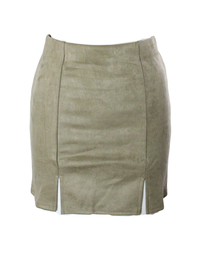 Mini Skirt Medium Stretch Double-slide