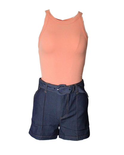 Tank Top Orange High Stretch Lightweight