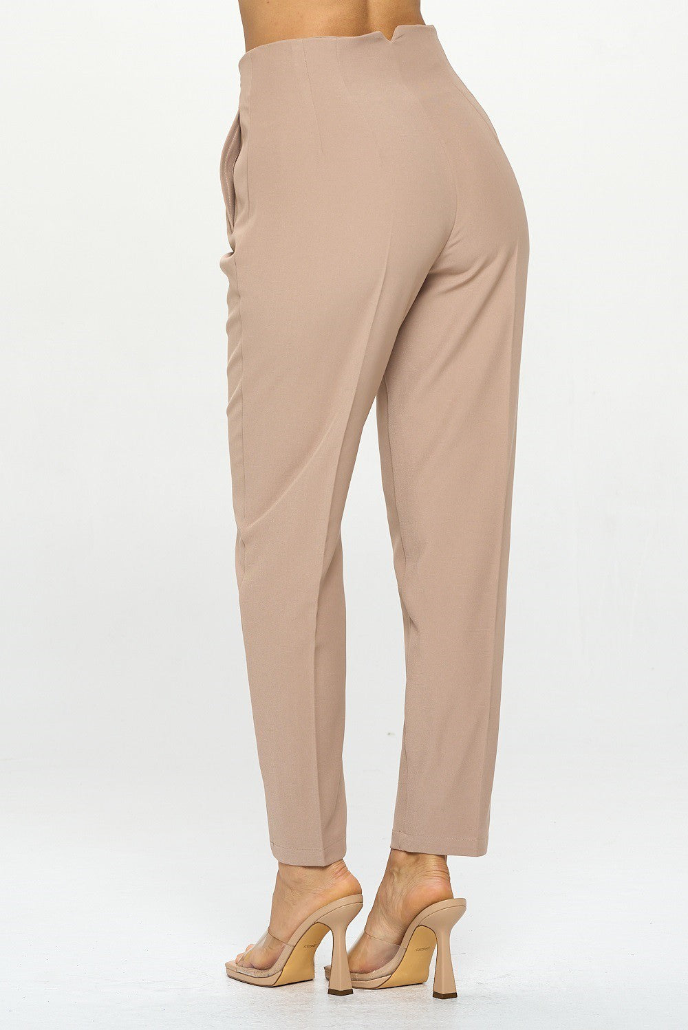 Stretch Poly High-waisted Pants